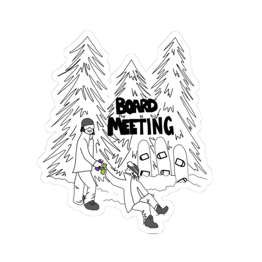 Board Meeting Apres Ski Kiss-Cut Stickers