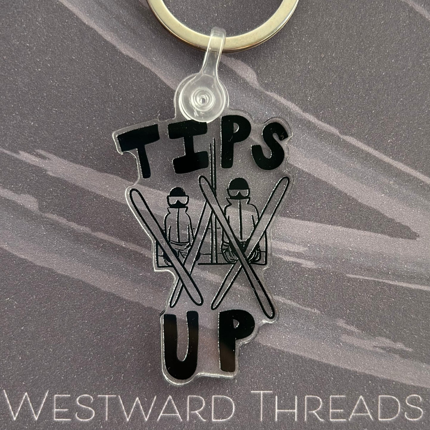 “Tips Up” Acrylic Keychain