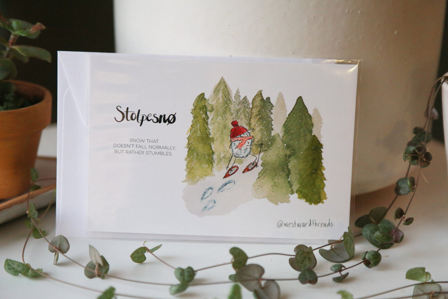 Stolpesnø Greeting Card