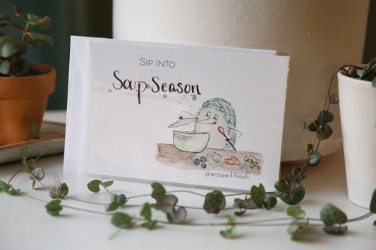 "Sip into Soup Season" Greeting Card