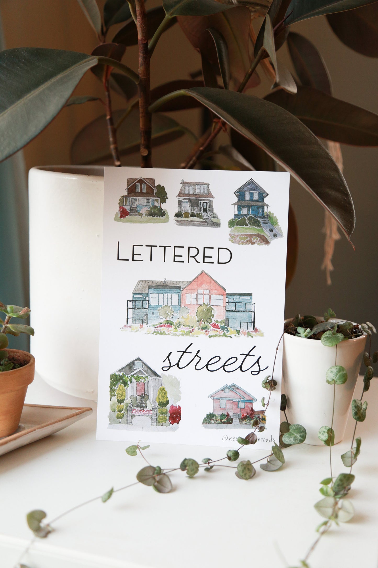 Lettered Streets Neighborhood Poster